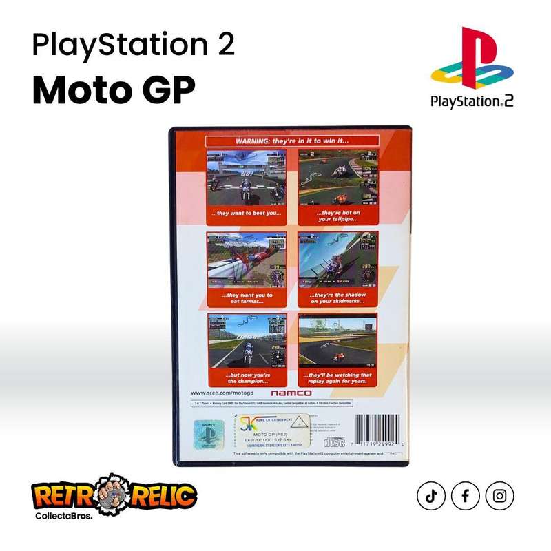 MotoGP Blue Disc  Black Case PlayStation Two (PS2) videogame