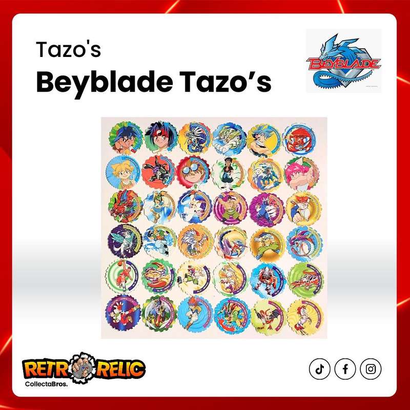Beyblade Spinner Tazo's - Includes 60 Tazo's