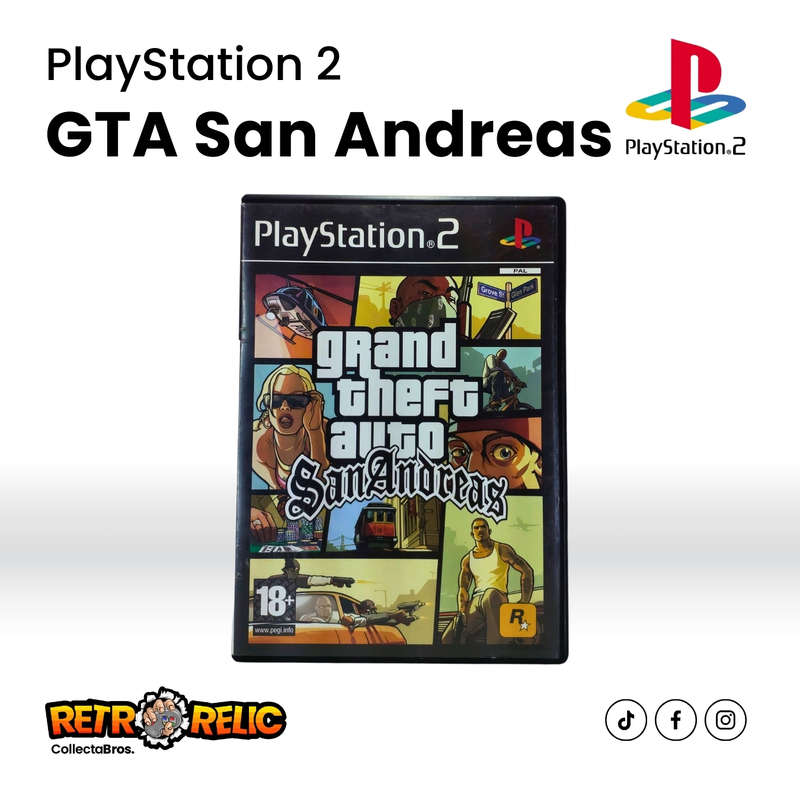 Grand Theft Auto: San Andreas PlayStation Two (PS2) videogame - Pre-Owned