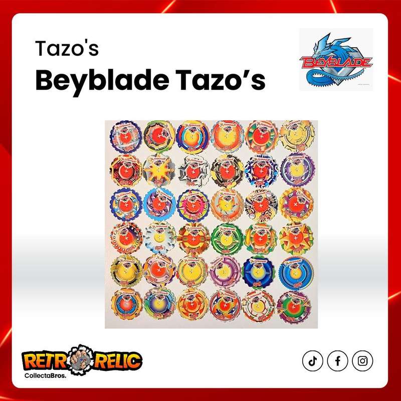 Beyblade Spinner Tazo's - Includes 60 Tazo's