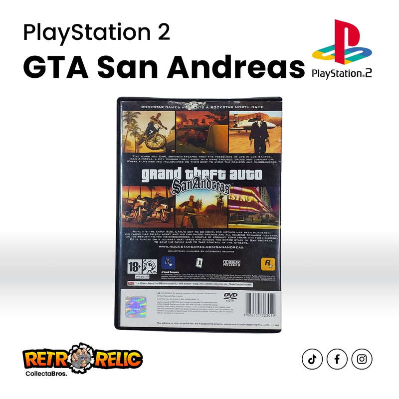 Grand Theft Auto: San Andreas PlayStation Two (PS2) videogame - Pre-Owned