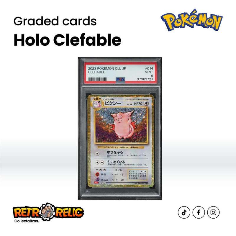 Pokémon Japanese TCG Classic Collection Holo Clefable #14 Pokémon Graded Card!