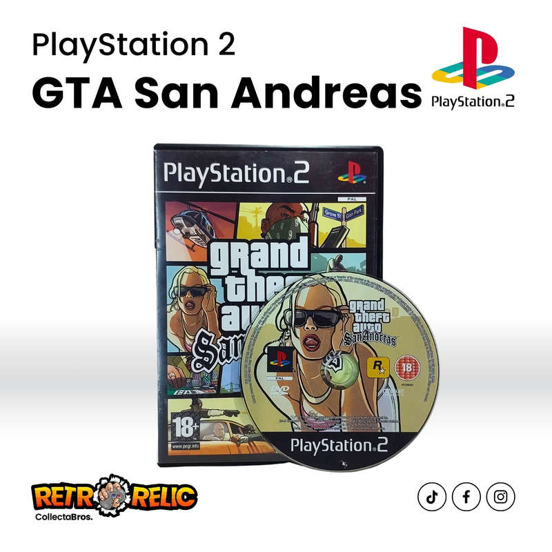 Grand Theft Auto: San Andreas PlayStation Two (PS2) videogame - Pre-Owned