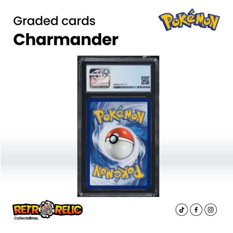 Pokémon XY Evolutions Reverse Holo Charmander #9 Pokémon Graded Card!