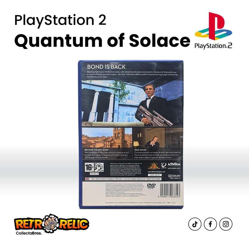 PlayStation Two  007: Quantum Of Solace (PS2) videogame