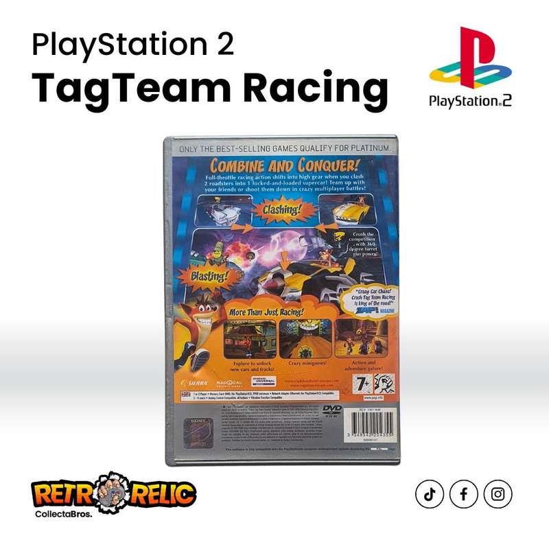 PlayStation Two  Crash: Tag Team Racing (PS2) videogame