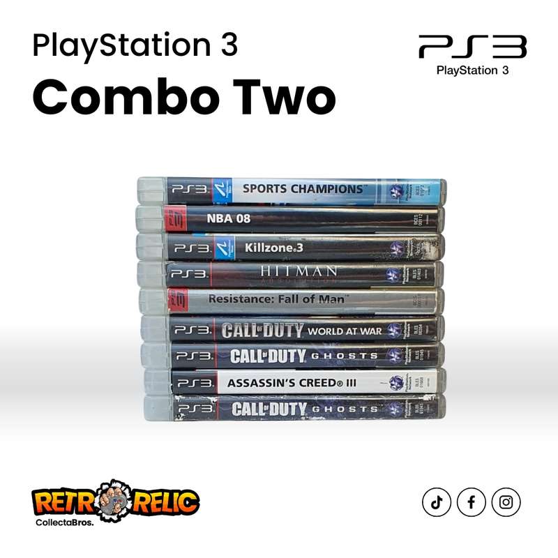 PlayStation Three (PS3) Videogame Combo Two  Untested