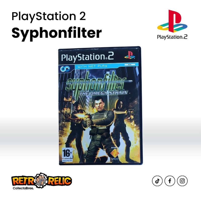 PlayStation Two  Syphon Filter the Omega Strain Black Case Edition (PS2) videogame