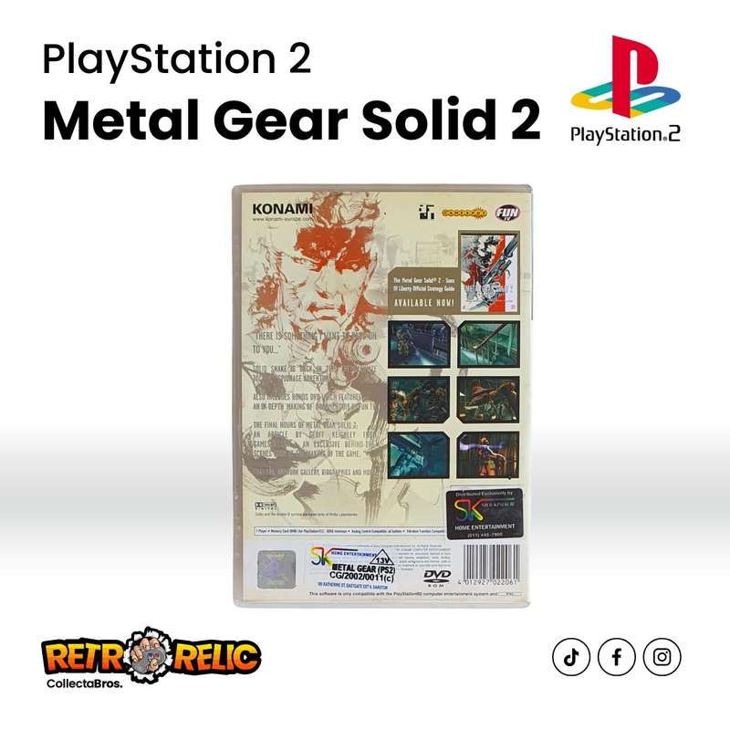 Metal Gear Solid 2: Sons of Liberty with Bonus Disc (PS2) videogame