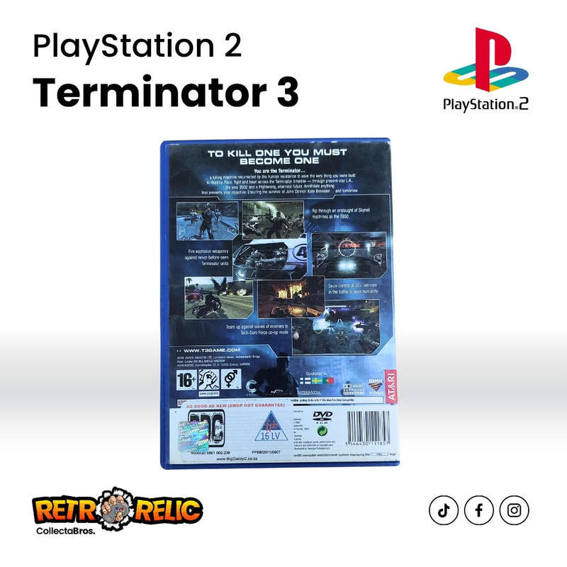 Terminator 3: The Redemption PlayStation Two (PS2) videogame