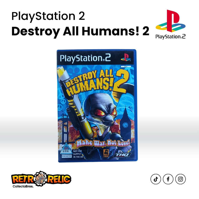 Destroy All Humans! 2 PlayStation Two (PS2) videogame