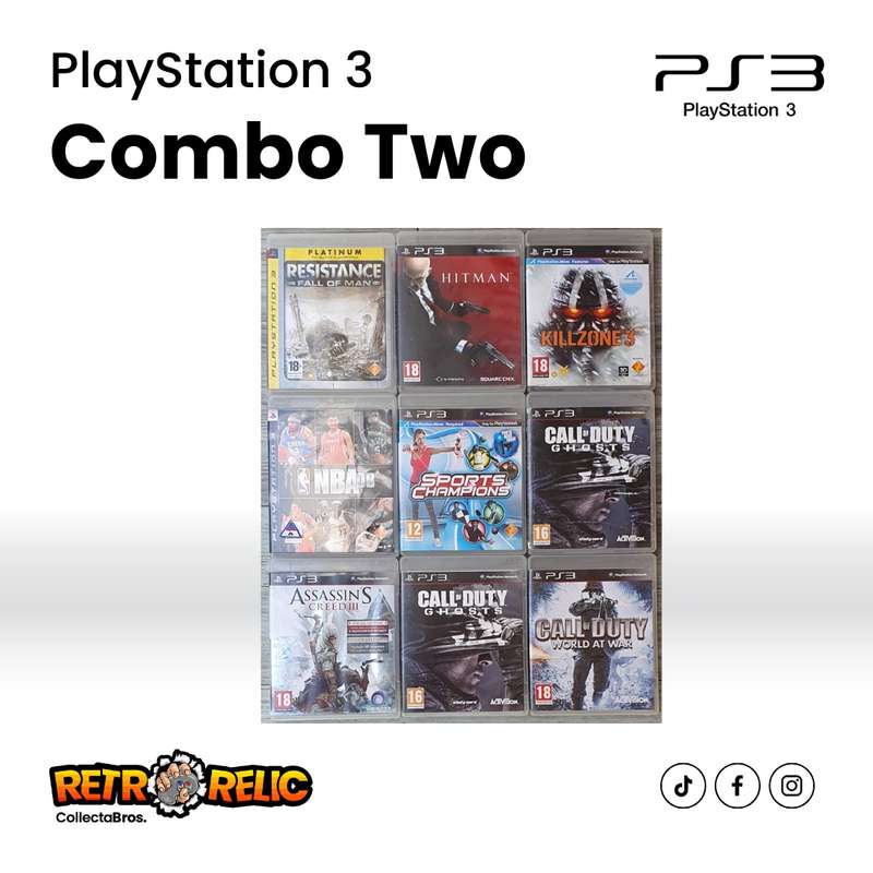 PlayStation Three (PS3) Videogame Combo Two  Untested