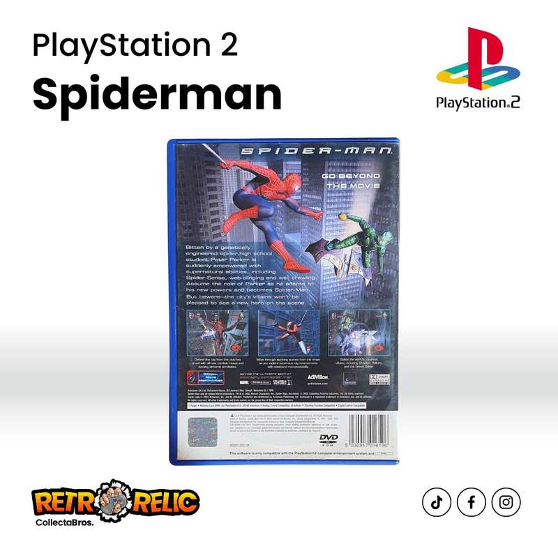 Spiderman PlayStation(PS2) videogame