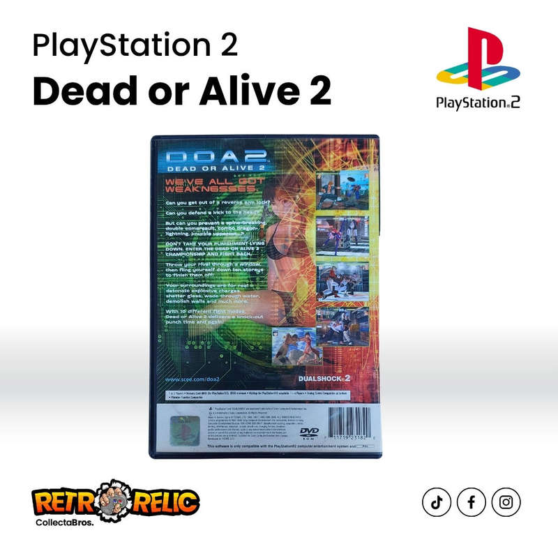 Dead or Alive 2 Black Case Edition PlayStation Two (PS2) videogame