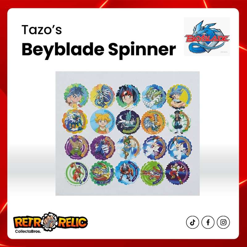 Beyblade Spinner Tazo's - Includes 40 Tazo's