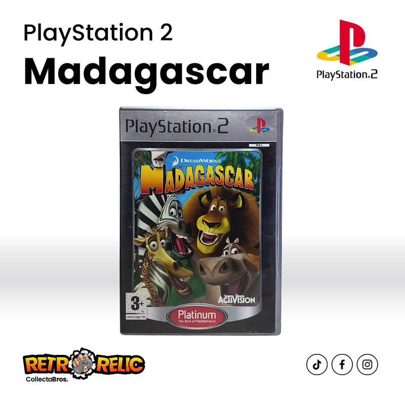 Madagascar Platinum (PS2) videogame Blue Disc - Pre-Owned