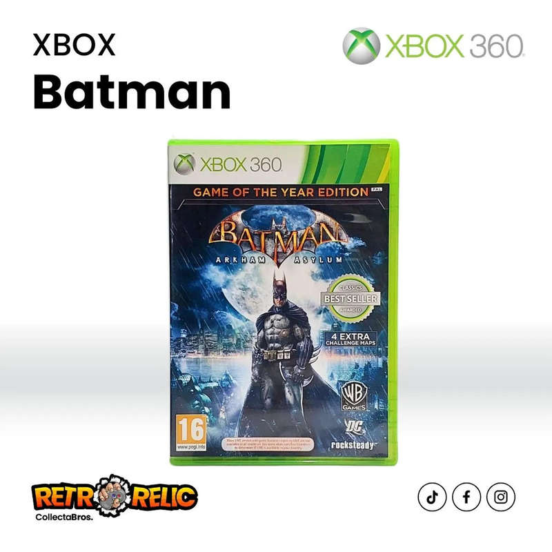 XBOX 360 - Batman: Arkham Asylum Game of The Year Edition Videogame