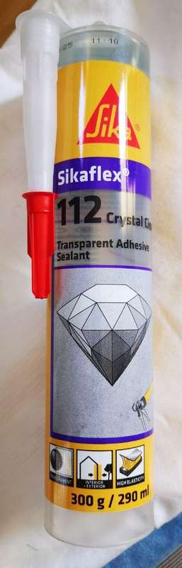 Sika 601386 Sikaflex 112 Crystal Clear Adhesive - Clear (290ml)