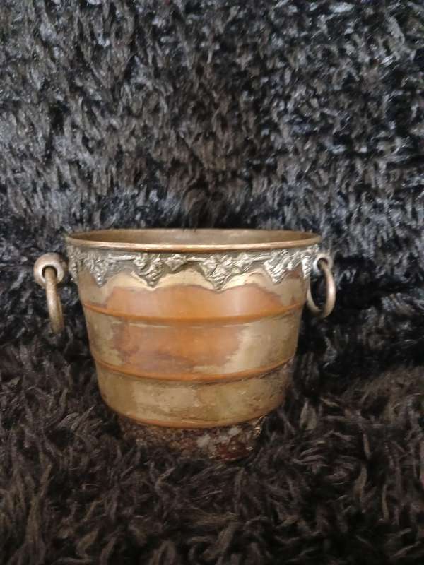Vintage ice bucket silver plate Serano 15w x 12cm h