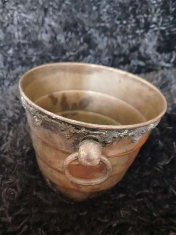Vintage ice bucket silver plate Serano 15w x 12cm h