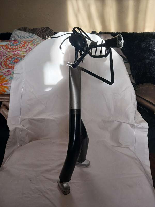 Metal painted steel ornament 15W x 40cm H
