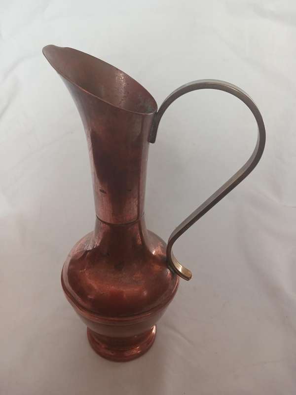 Vintage ornament red copper 8 diameter x 22cm high