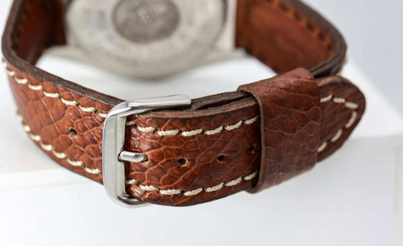 Breitling Cockpit gents wristwatch 40mm automatic with brown leather strap working