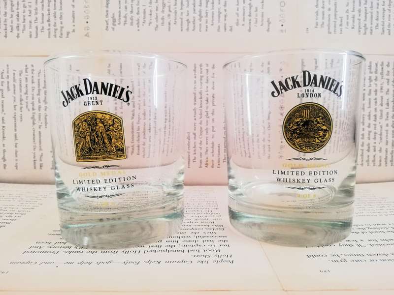 Jack Daniels Gold Medal Limited Edition Whiskey Glass [Set of 2]