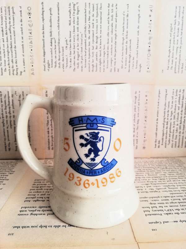 H.M.S 1936-1986 Beer Mug