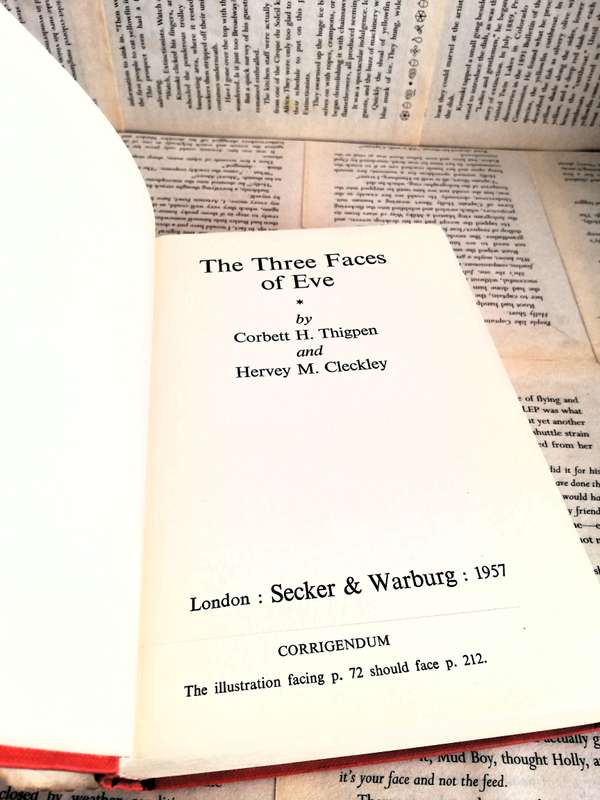 The 3 Faces of Eve - Corbett H. Thigpen & Hervey M. Cleckley: 1st Ed HB, 1957