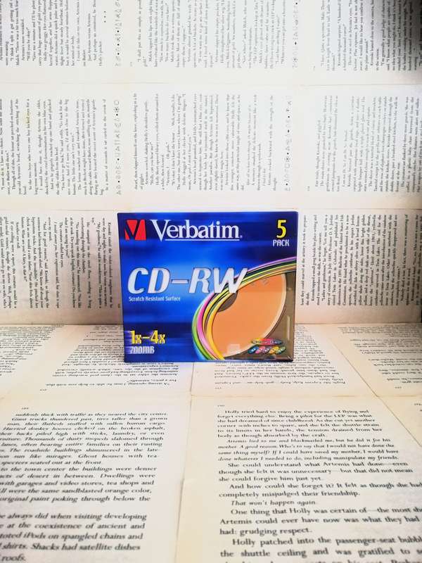 Verbatim CD-RW 700MB 2x-4x Speed Rewritable Discs Slim Case x 5 [New]