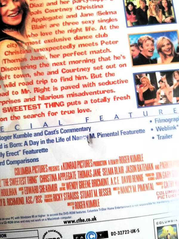 The Sweetest Thing [DVD]