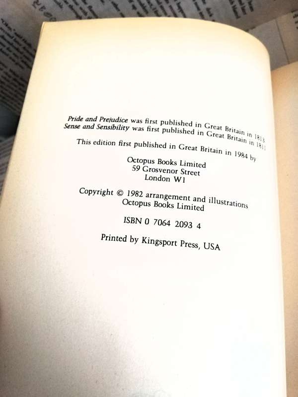 Jane Austen [Pride and Prejudice & Sense and Sensibility] [Octopus] [Vintage] [1984]