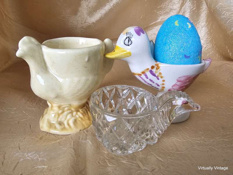 Trio of Vintage Egg Cups