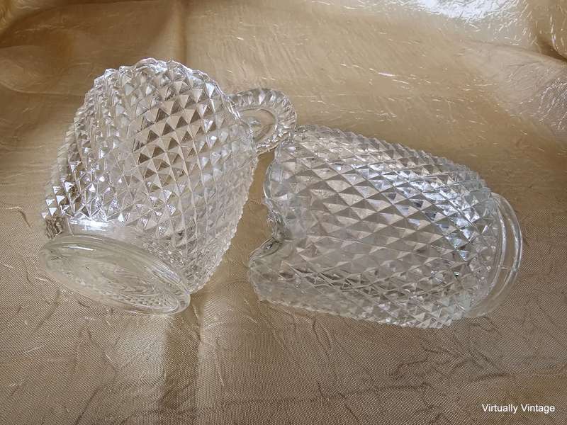 Cambridge Mt. Vernon Glass Cream & Sugar Set