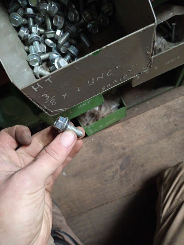 Bolt 3/8"x1" unc