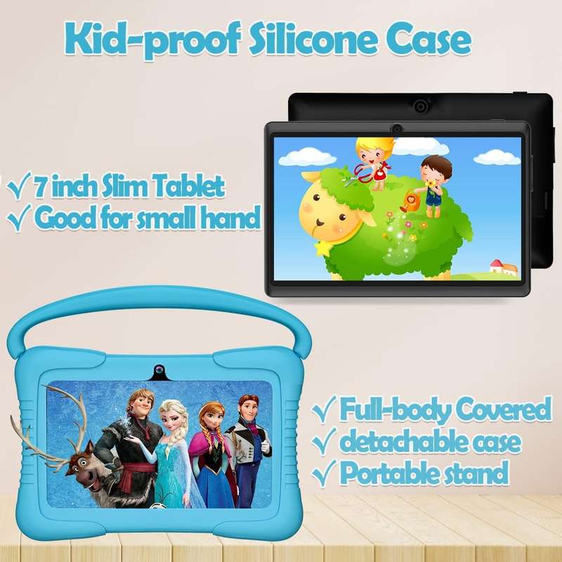 7 Inch Android Kid Educational Tablet Blue