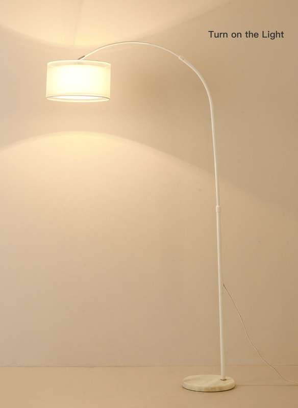 Arch Living Room Floor Lamp - White