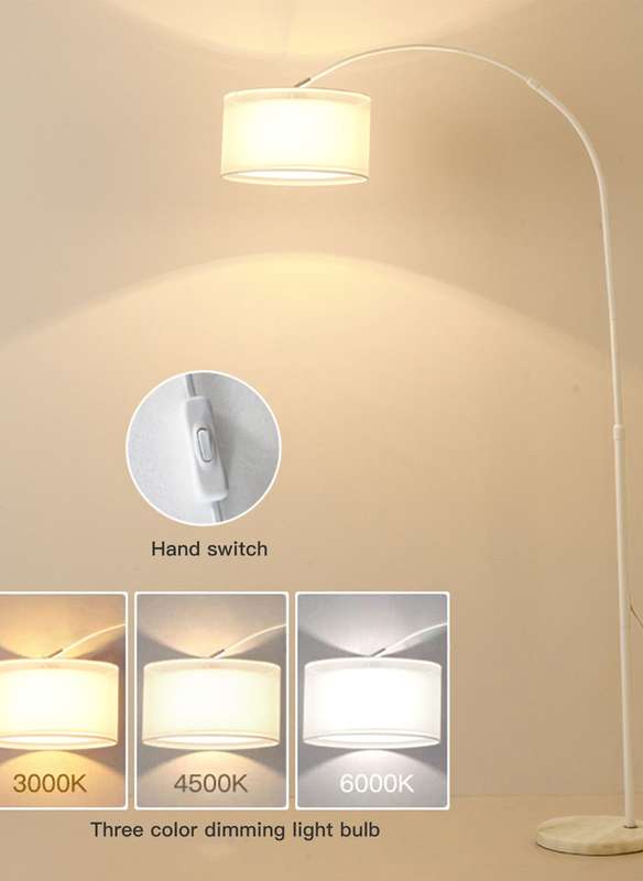 Arch Living Room Floor Lamp - White