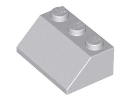 LEGO Parts Slope 45 2 x 3 ~ {Light Bluish Grey}
