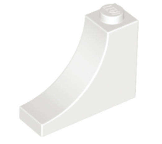 LEGO Parts Arch 1 x 3 x 2 Inverted ~ {White}