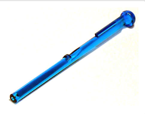 LEGO Projectile Arrow, Bar 8L with Round End (Spring Shooter Dart) ~ {Trans~Dark Blue}