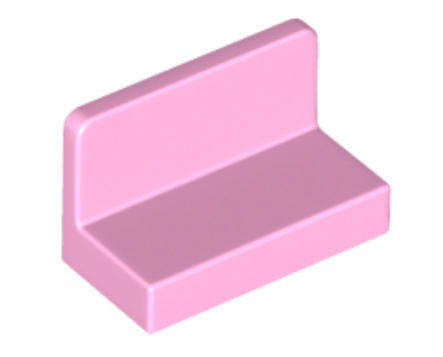 LEGO Parts Panel 1 x 2 x 1 with Rounded Corners ~ {Bright Pink}