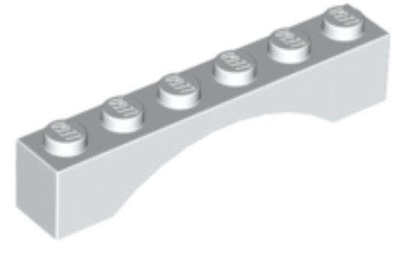 LEGO Parts Arch 1 x 6 ~ {White}
