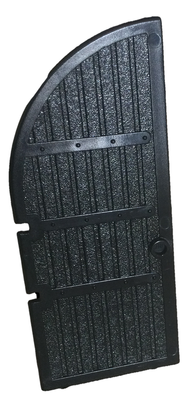 LEGO Door, Door 1 x 3 x 6 Curved Top ~ {Black}