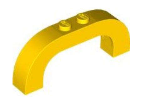 LEGO Parts Arch 1 x 6 x 2 Curved Top ~ {Yellow}