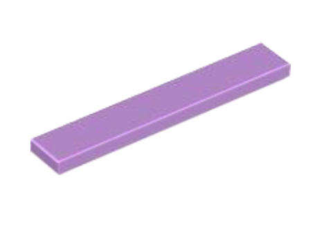 LEGO Parts Tile 1 x 6 ~ {Medium Lavender}