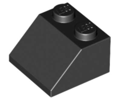 LEGO Parts Slope 45 2 x 2 ~ {Black}