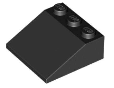 LEGO Parts Slope 33 3 x 3 ~ {Black}