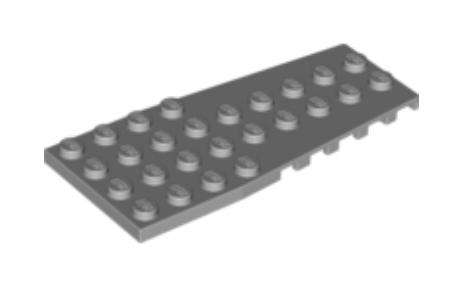 LEGO Wedge, Plate 4 x 9 with Stud Notches ~{Light Bluish Grey}